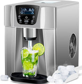 IJsblokjesmachine – 12kg/24 uur – IJsmachine - IJsblokjesmaker - Grijs - KESSER®